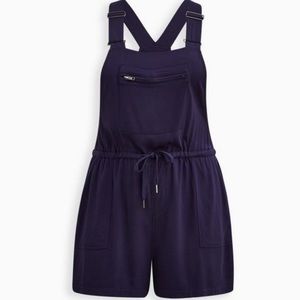 NWT Torrid 3.5” Stretch Twill Shortall